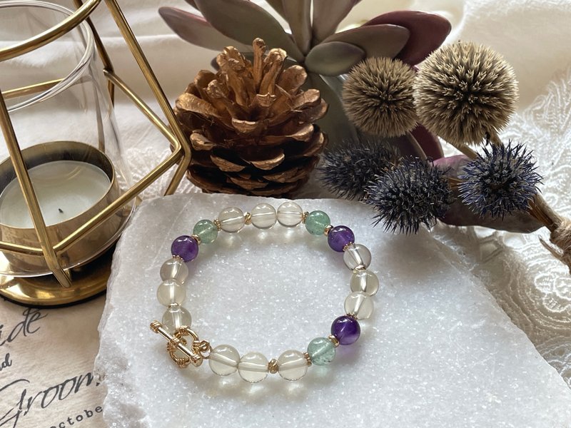 Queen's Craftwork天然水晶系列天然黄水晶阿赛财源广进设计手串 - 手链/手环 - 水晶 黄色