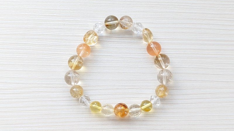 自信活力系列太阳轮提升水晶手链 - 手链/手环 - 水晶 