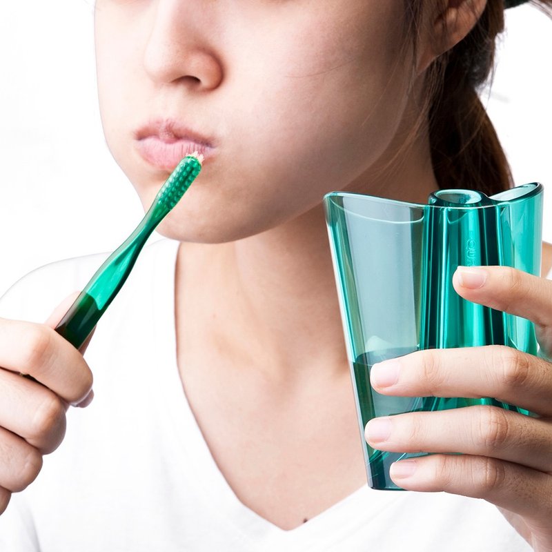 QUALY 漱摇杯(2入组) - 卫浴用品 - 塑料 透明