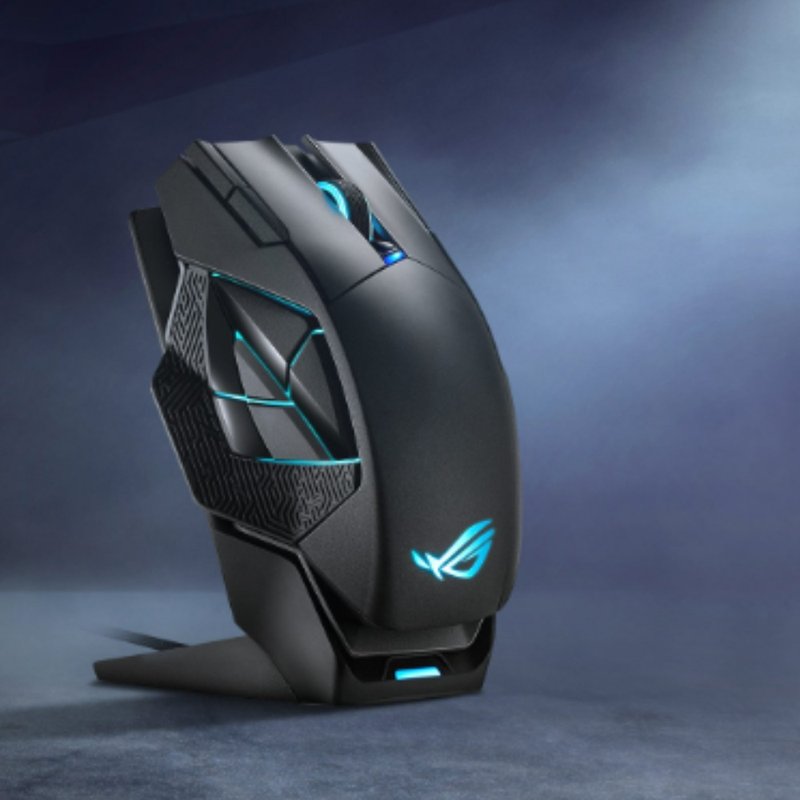 ASUS 华硕 ROG Spatha X 无线电竞鼠标 - 电脑配件 - 塑料 黑色
