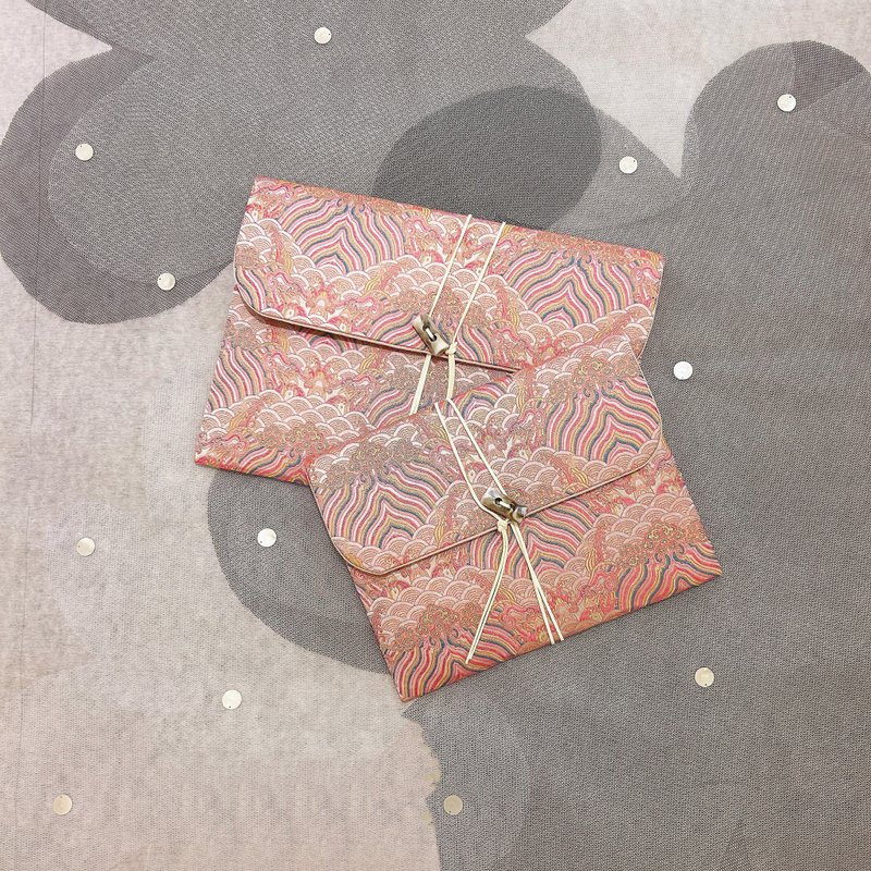 帕帕拉夏手工坊【手拿平板包】万用/外出/环保 绑带款-东方耀眼 - 电脑包 - 棉．麻 