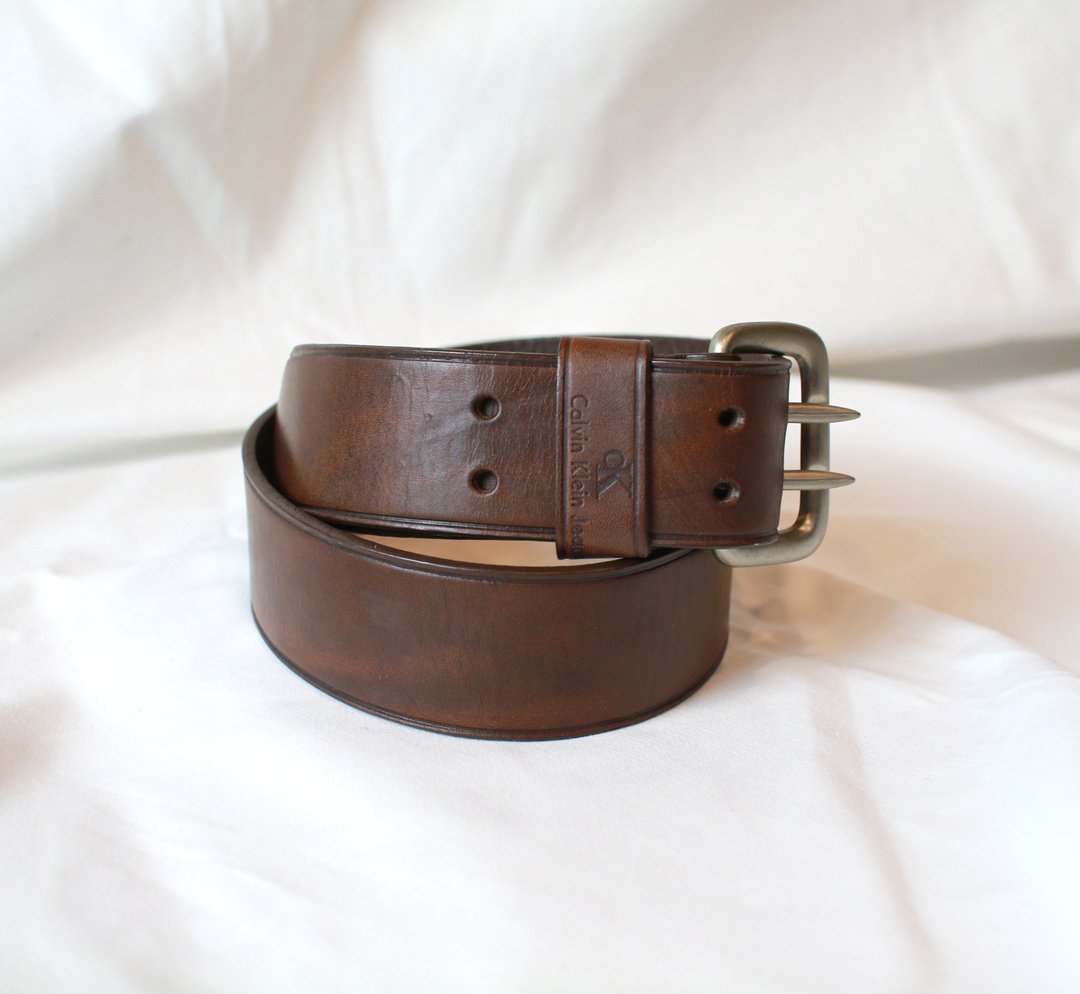 Back to Green - 腰带 CALVIN KLEIN // vintage belt - 皮带/腰带 - 人造皮革 