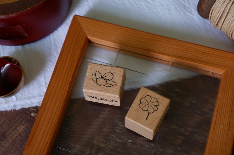 小花/幸运草 - 印章/印台 - 其他材质 