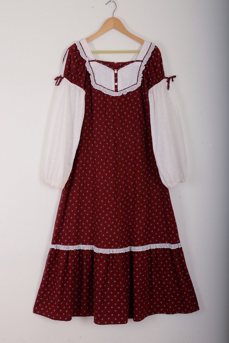 版型超可爱的一件拼接袖子Hwaii70s - 洋装/连衣裙 - 棉．麻 