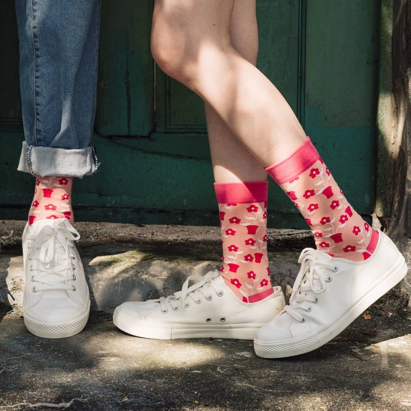 【锦源兴】铁窗花无痕中长袜 l 袜子 台湾制 运动 健身 印花 - 袜子 - 棉．麻 多色