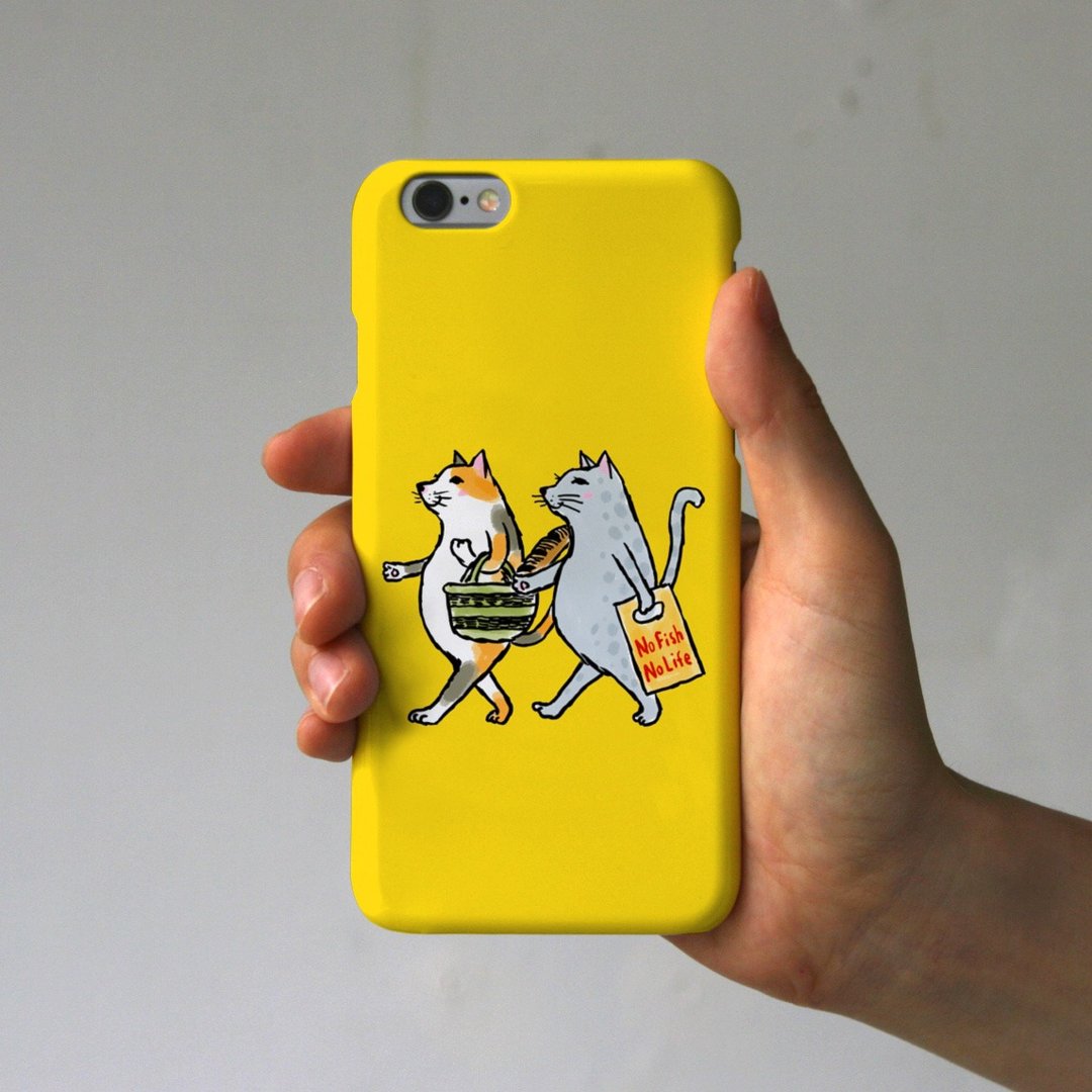 iPhone Case Cats Yellow - 手机壳/手机套 - 纸 黄色