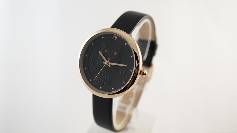 香港热销/台湾设计猫头鹰女表/黑色款 - 女表 - 其他金属 黑色