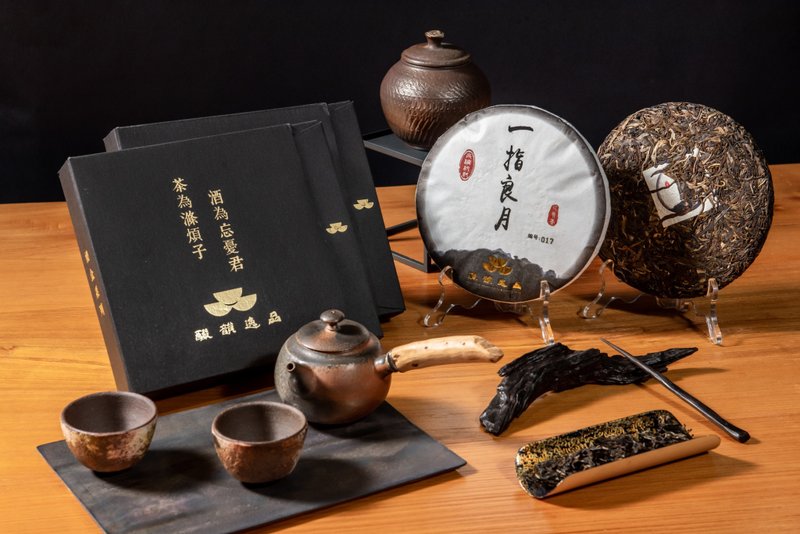 酽韵逸品【2019一指良月普洱生茶】 - 茶 - 植物．花 咖啡色