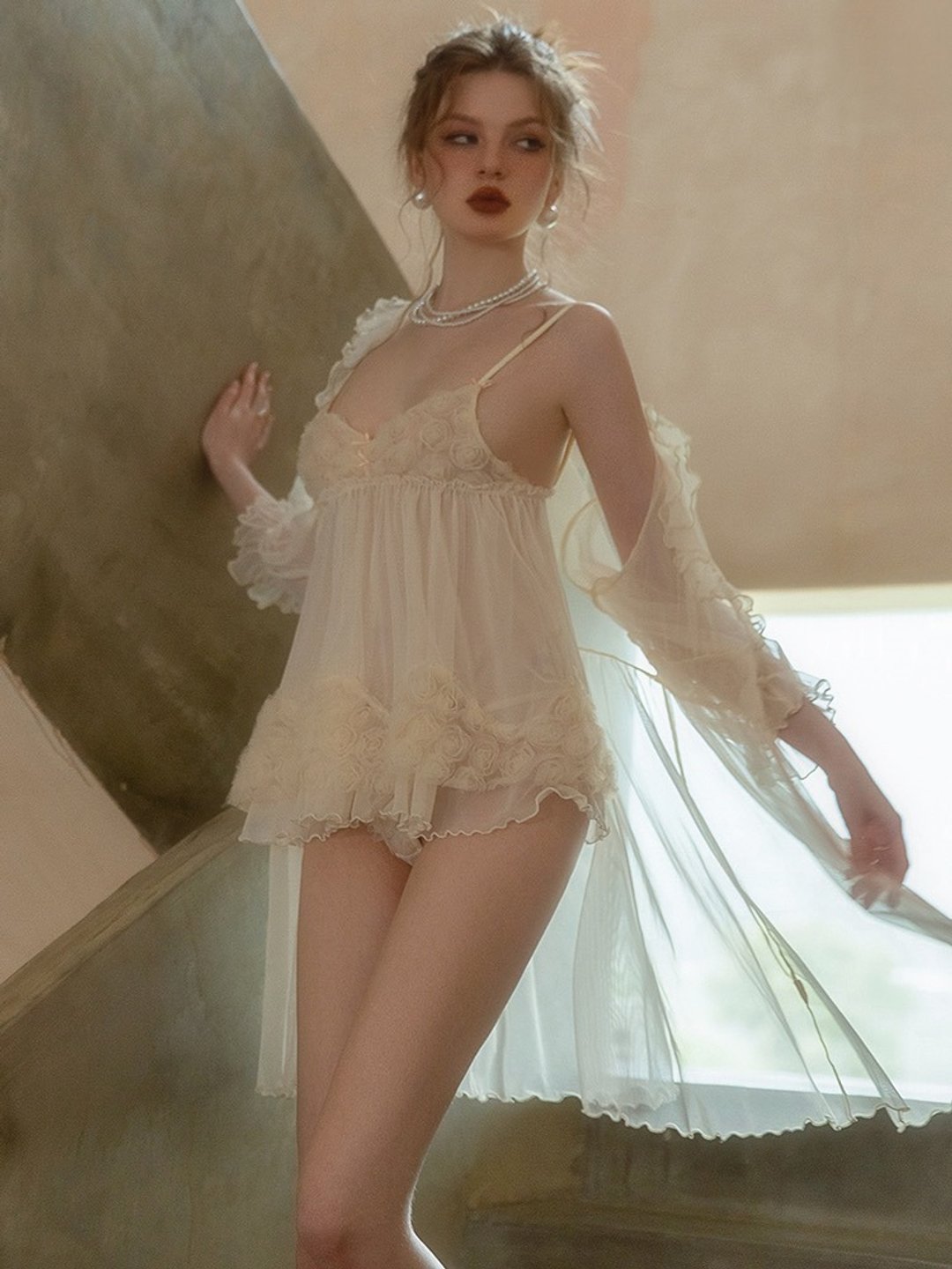 Super cute and sexy dress with flowers - 居家服/睡衣 - 其他材质 