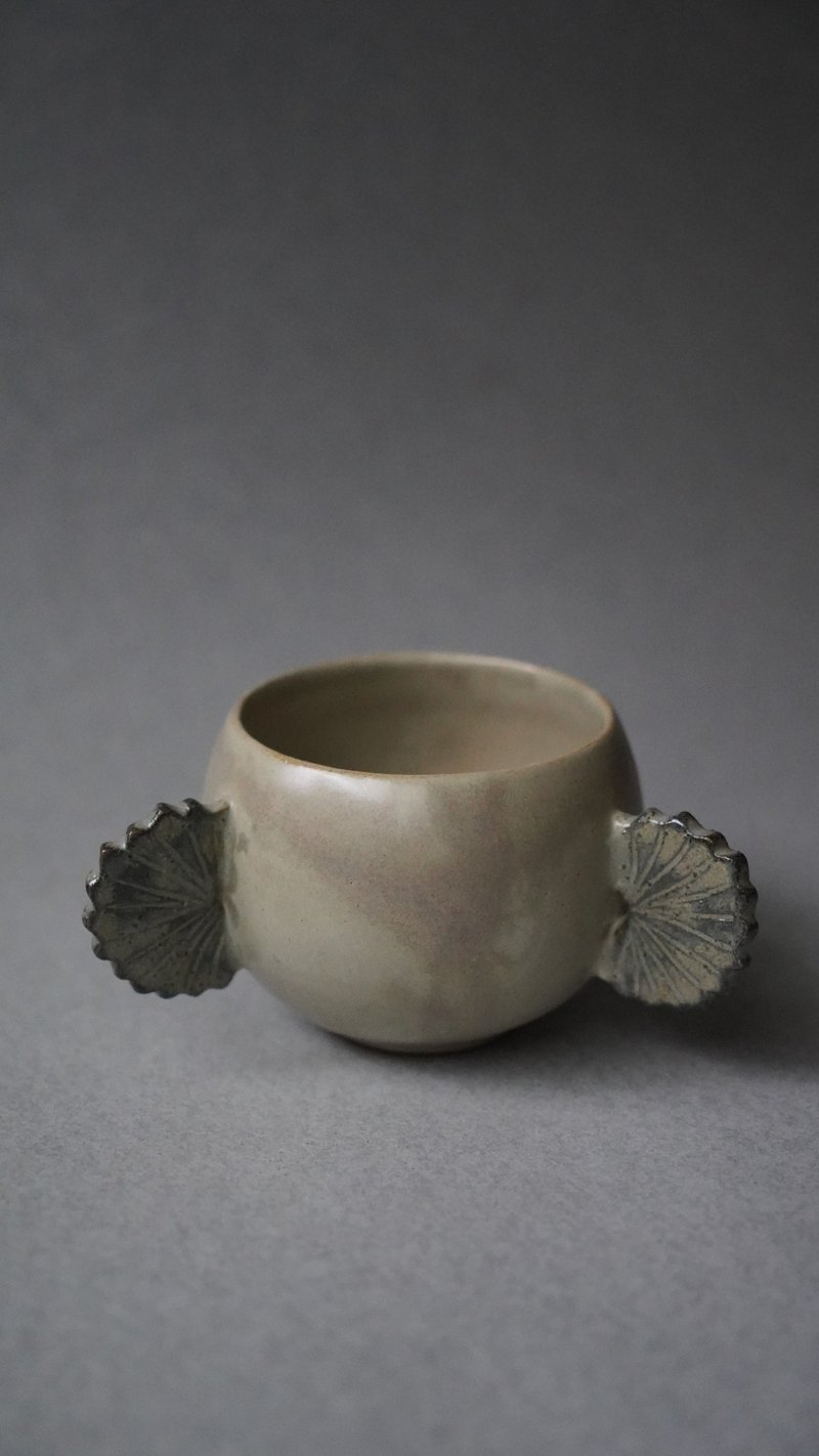 • 米粒出陶中 • 070 龟背芋恐龙 - 三龟背叶杯 - 其他杯子 - 陶 多色