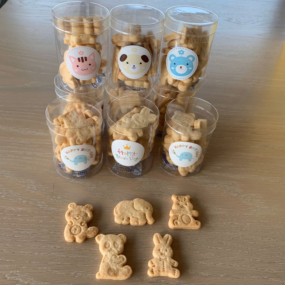 NIJI Cupcake 动物派对手工奶香小饼干 - 手工饼干 - 新鲜食材 多色