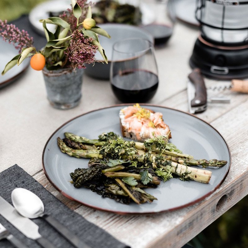 【两入一组】Barebones CKW-358 珐琅盘组 Enamel Plate / 石灰 - 露营用品 - 其他金属 灰色