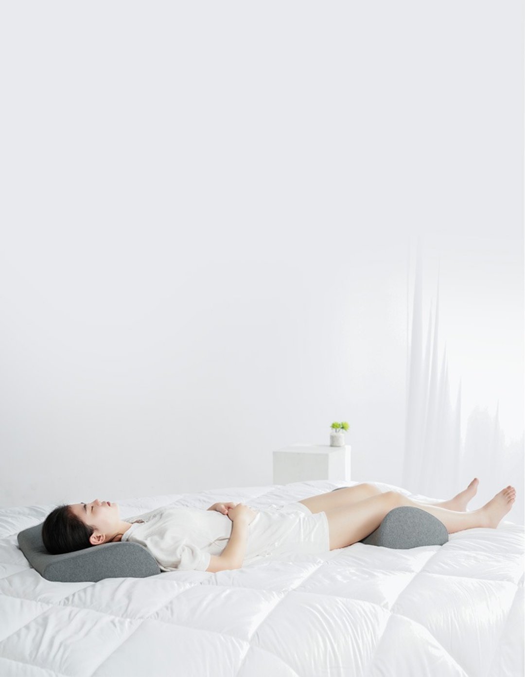 夾腿枕    抬腿枕   孕婦睡覺墊腿    腿部增高枕 - 寝具 - 乳胶 