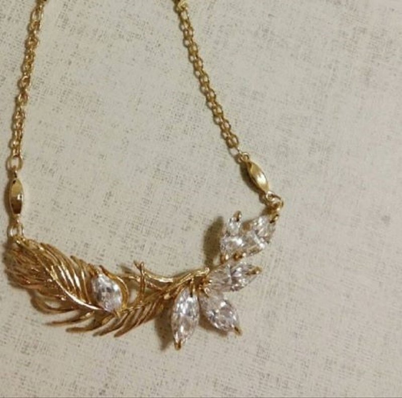 【CLASSIC系列】飘* 订制单品 马眼型天然锆石项链 订制 轻珠宝 - 项链 - 宝石 透明