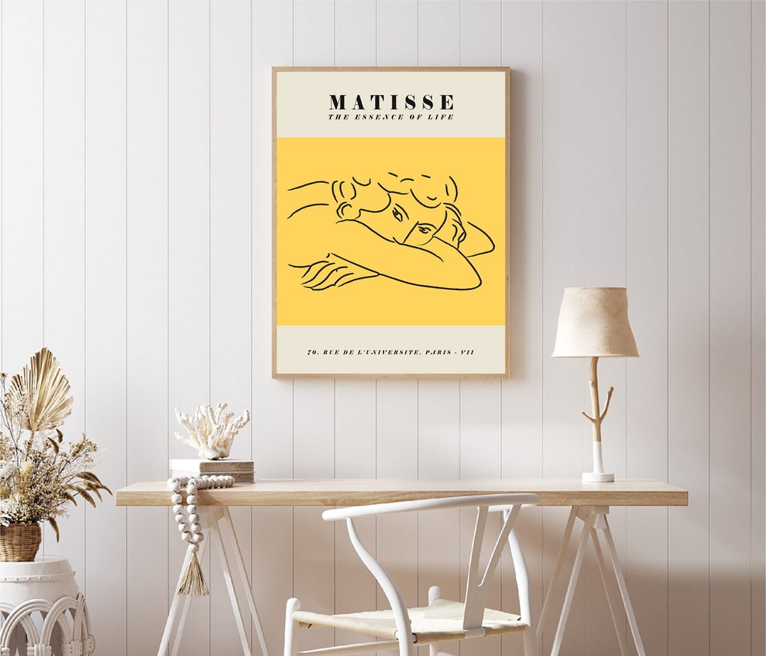 Matisse Pink Print, Matisse Print Download, Matisse Poster, Henri Matisse Print - 电子手绘真人画像/绘画/插画 - 其他材质 