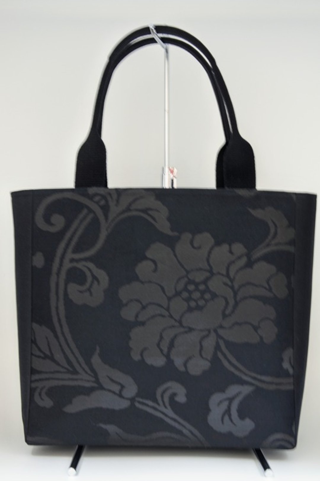 Tote bag made from obi - 手提包/手提袋 - 丝．绢 黑色