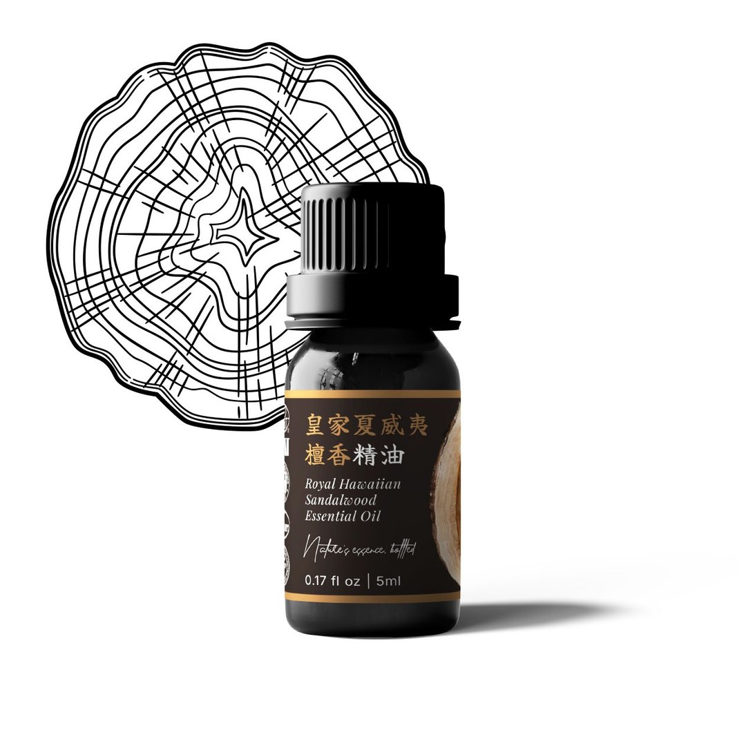 【卡佛香】皇家夏威夷檀香精油 - 香薰/精油/线香 - 玻璃 黑色