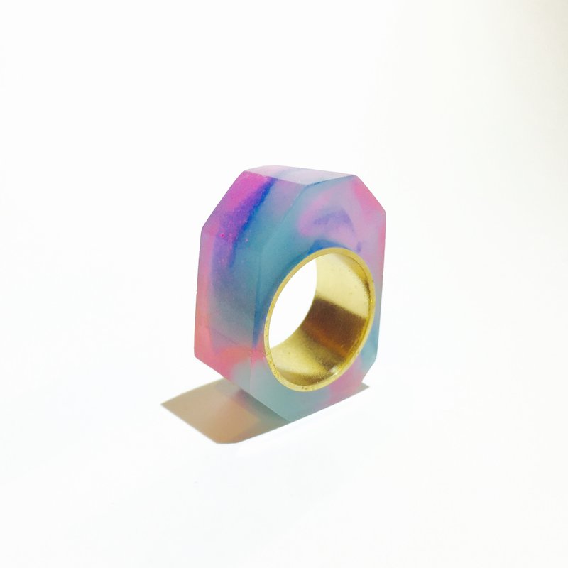 PRISM ring Gold Pink Purple - 戒指 - 其他金属 紫色