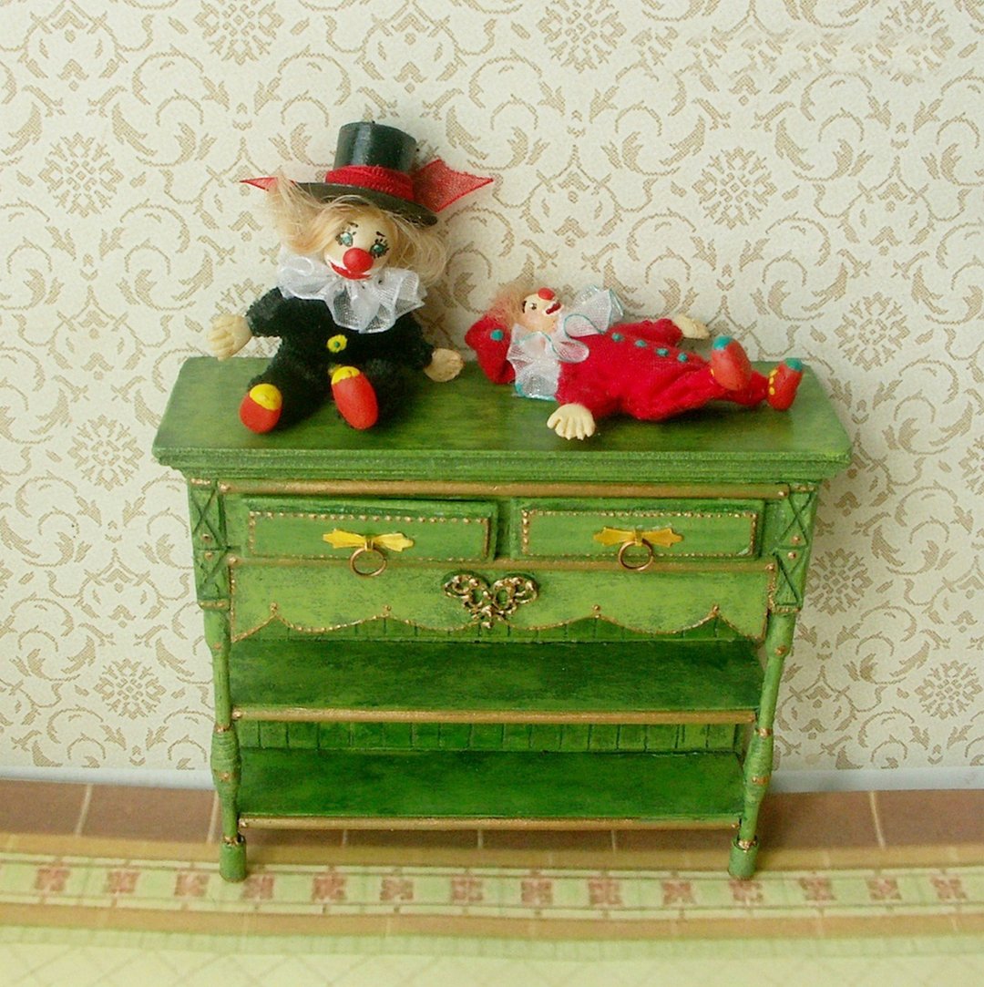 1:12 scale.Little clowns for dolls. Doll toy. - 玩偶/公仔 - 其他材质 