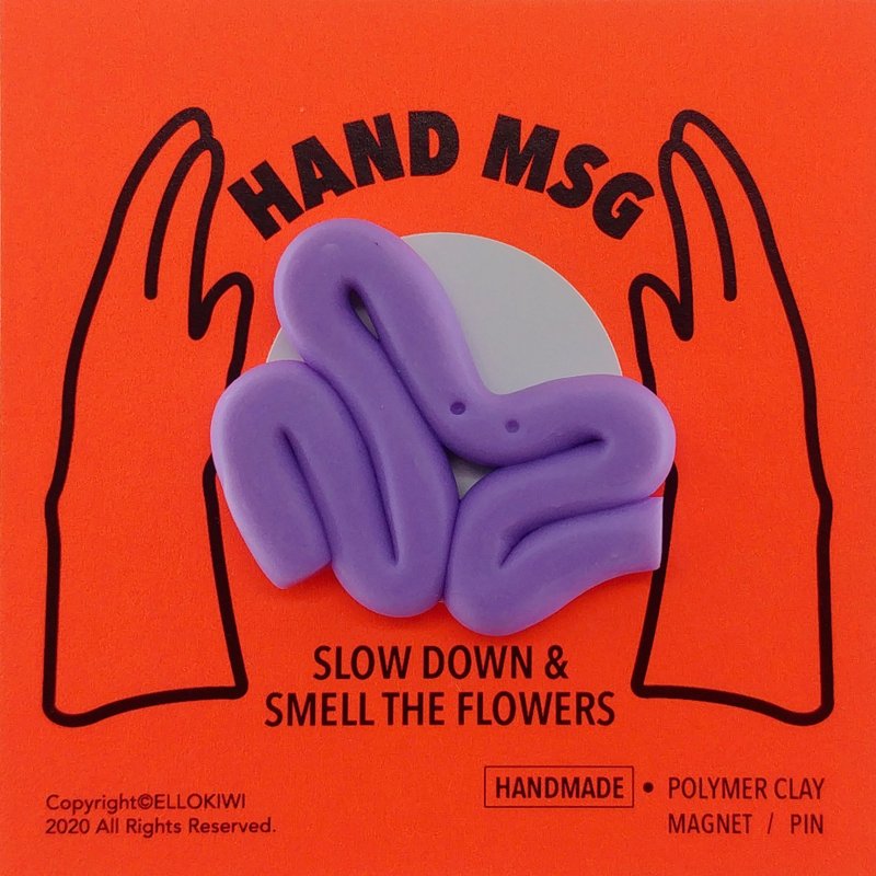 HAND MSG心意卡/感谢卡 - 卡片/明信片 - 粘土 