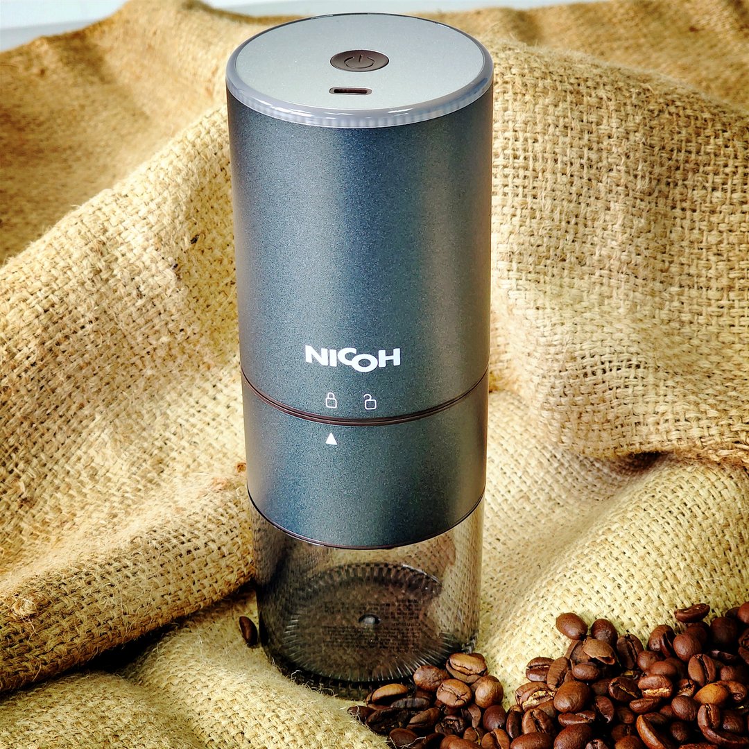 【现货】HOFFE 日本 NICOH USB不锈钢电动锥刀磨豆机 - 咖啡壶/周边 - 塑料 灰色