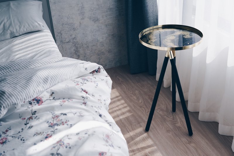 33Creations 钻瓷树脂 | 金属边桌 | 黑金 - 其他家具 - 其他金属 黑色