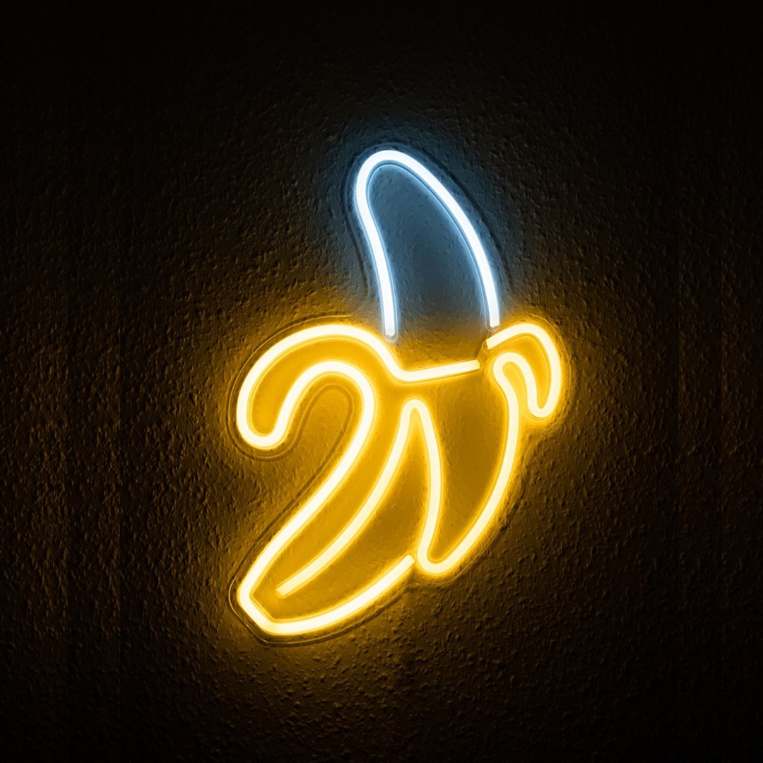 香蕉霓虹灯LED发光字Neon Sign装饰广告招牌Logo装饰灯夜灯氛围灯 - 灯具/灯饰 - 压克力 透明