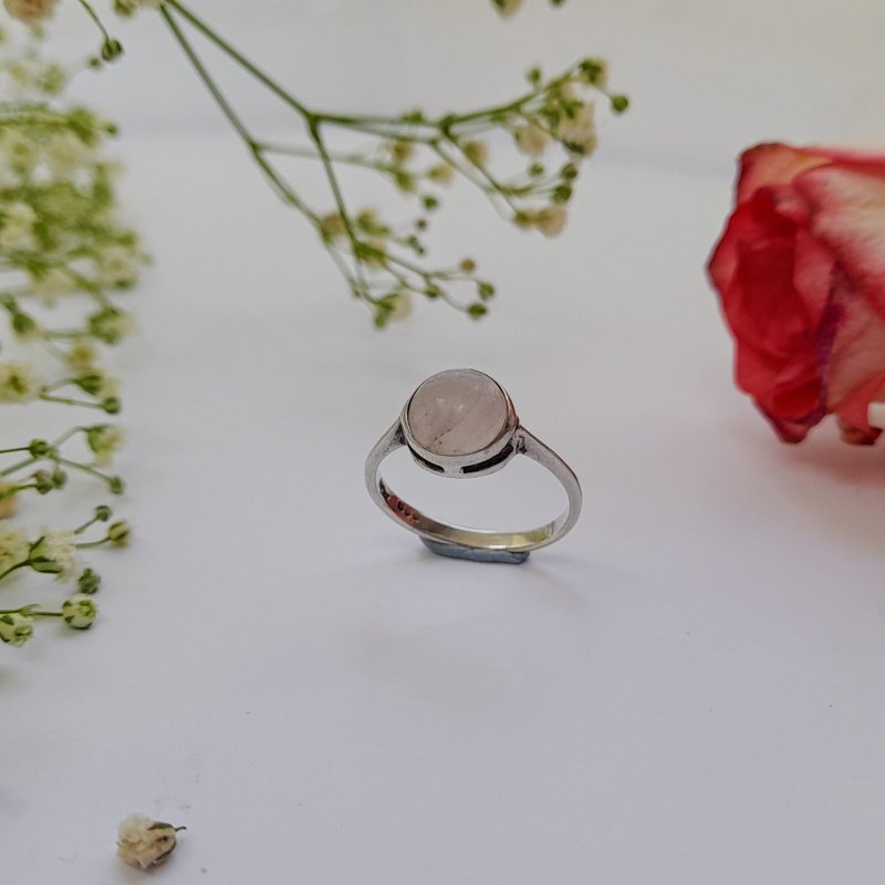 1976年 英国爱丁堡 粉晶vintage银戒 守护你的爱恋 - 戒指 - 纯银 粉红色