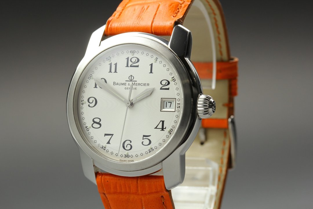 复古 Baume Mercier 男士石英腕表 Baume Mercier MV045214 - 女表 - 不锈钢 