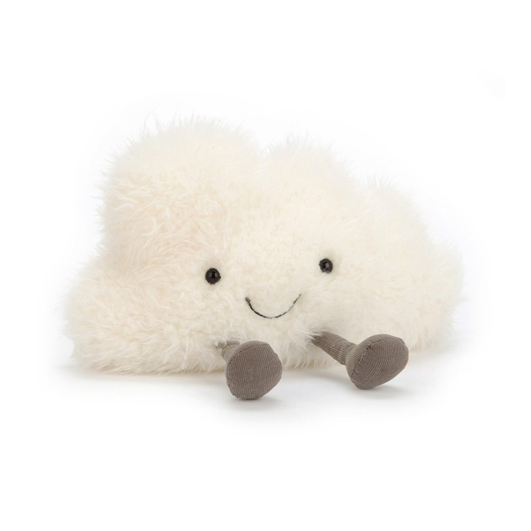 Jellycat Amuseable Cloud 欢乐小白云 约16厘米 - 玩偶/公仔 - 聚酯纤维 白色