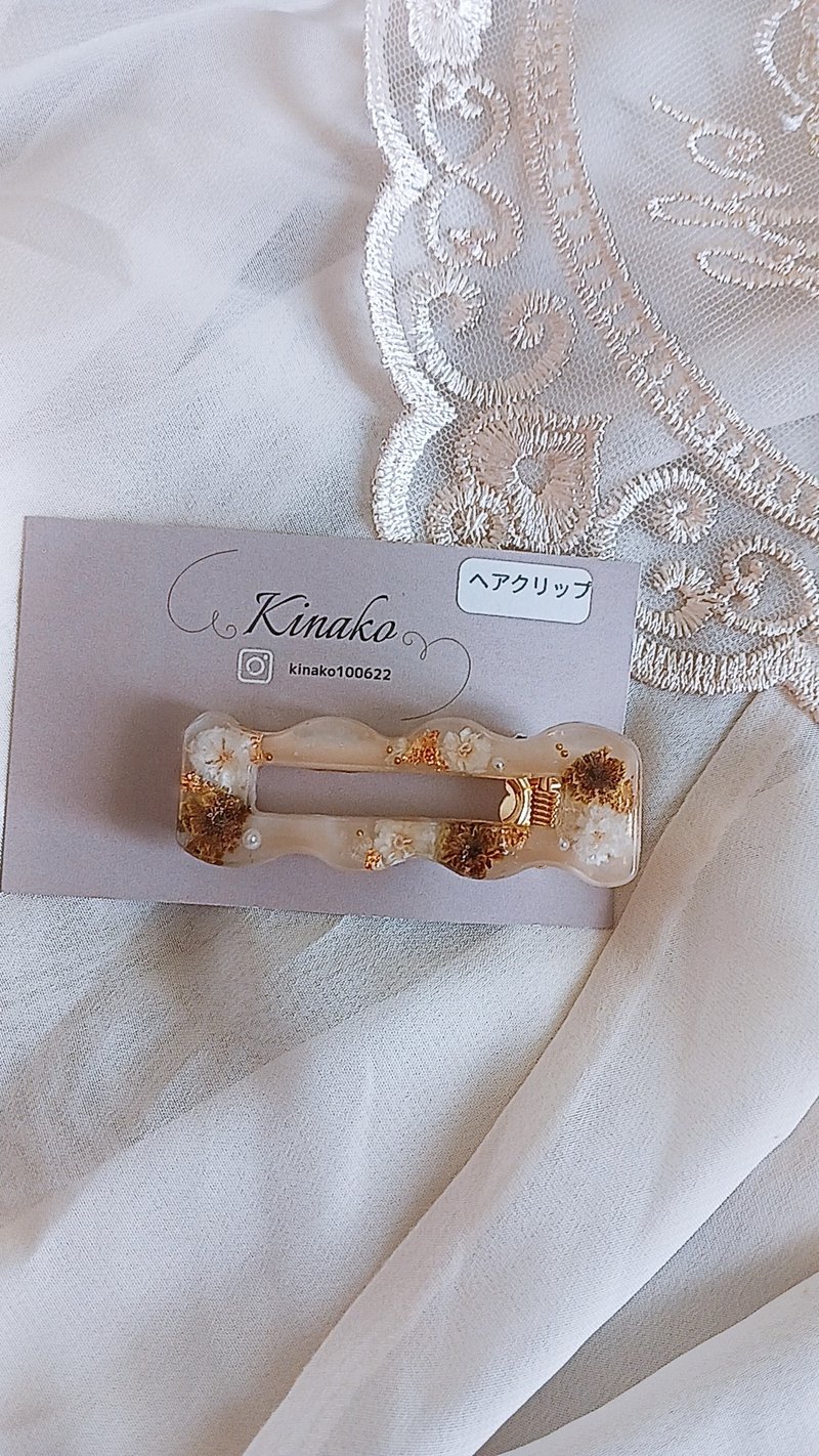 【独一无二】粉色满天星造型发夹 - 发饰 - 树脂 咖啡色