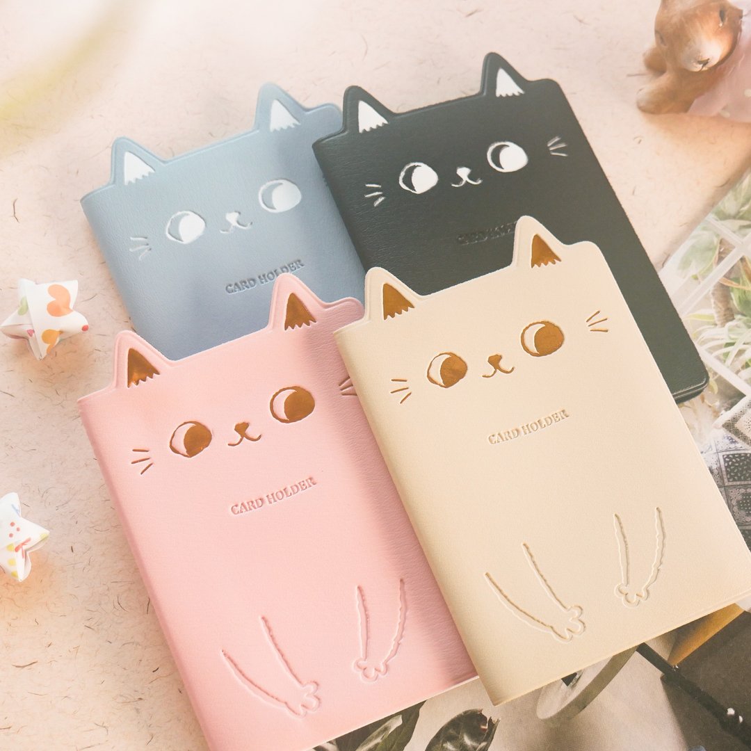 O-CAT - 猫耳随身名片本。JCC-59。收纳.卡册 - 文件夹/资料夹 - 塑料 