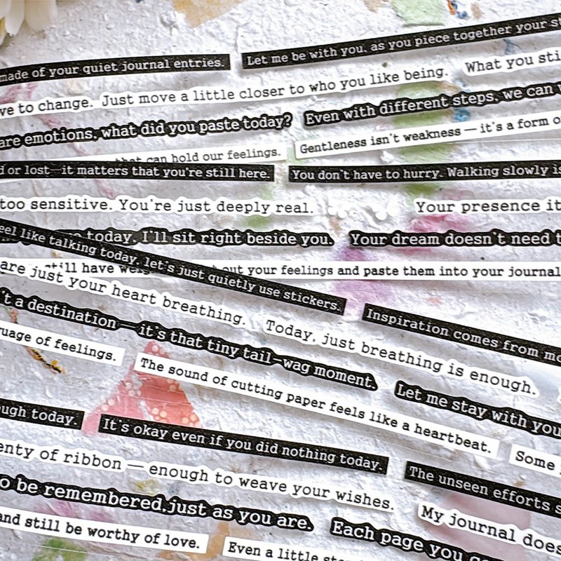 New/TAPE44 星光寄语 Vol.1 织语日和/割型胶带 - 纸胶带 - 纸 白色