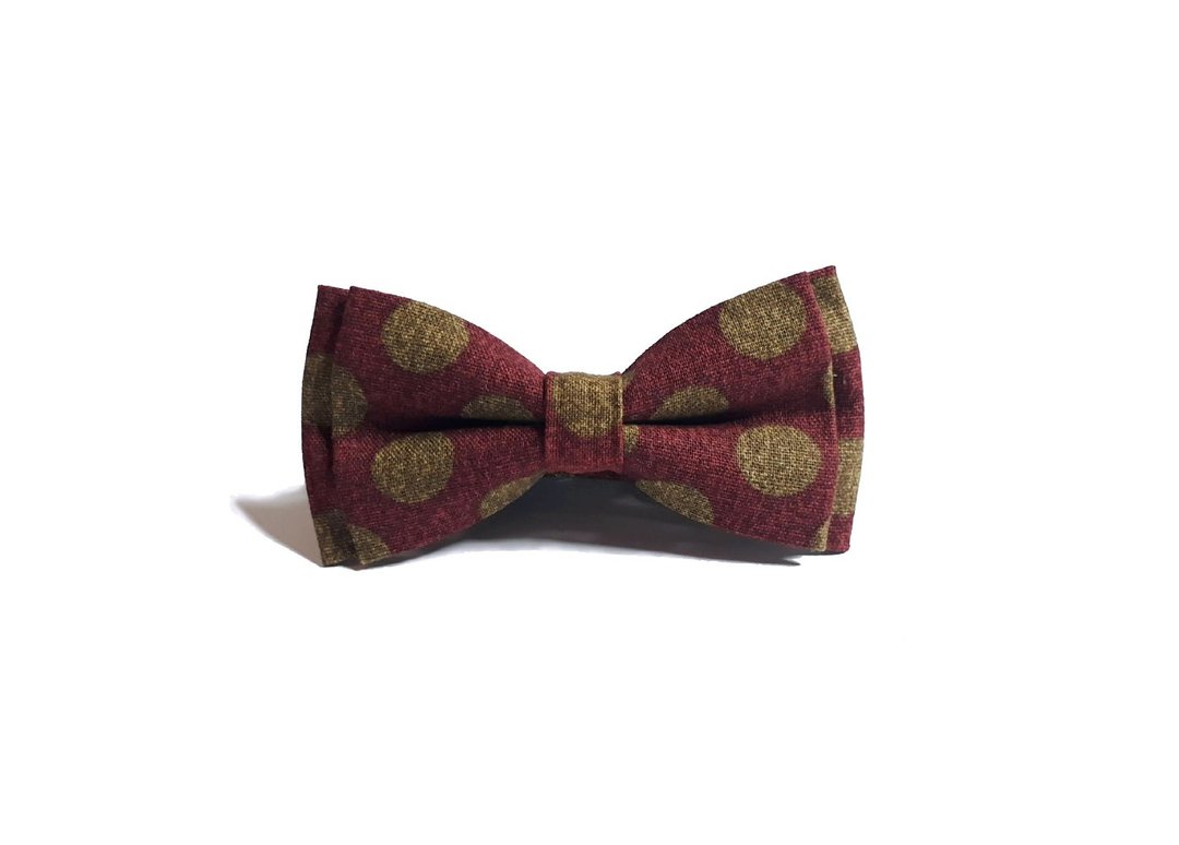 复古圆点 领结 Bow Ties - 领结/领巾 - 棉 多色