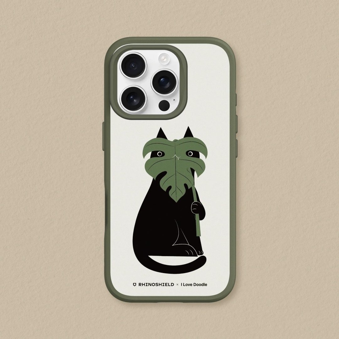 SolidX强化吸震缓冲防摔手机壳∣ilovedoodle/龟背芋 for iPhone - 手机壳/手机套 - 塑料 多色
