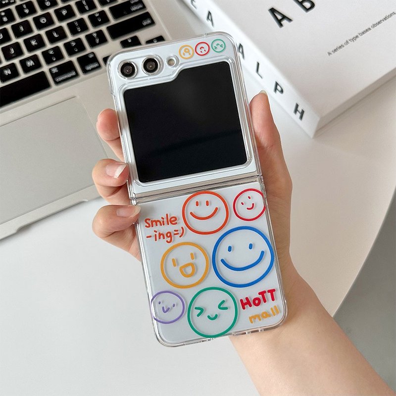 微笑ZFLIP5手机保护壳 - 手机壳/手机套 - 塑料 多色