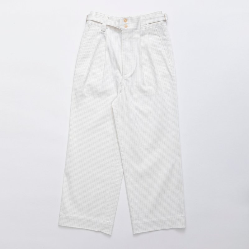 廓尔喀裤 - 女装长裤 - 棉．麻 白色