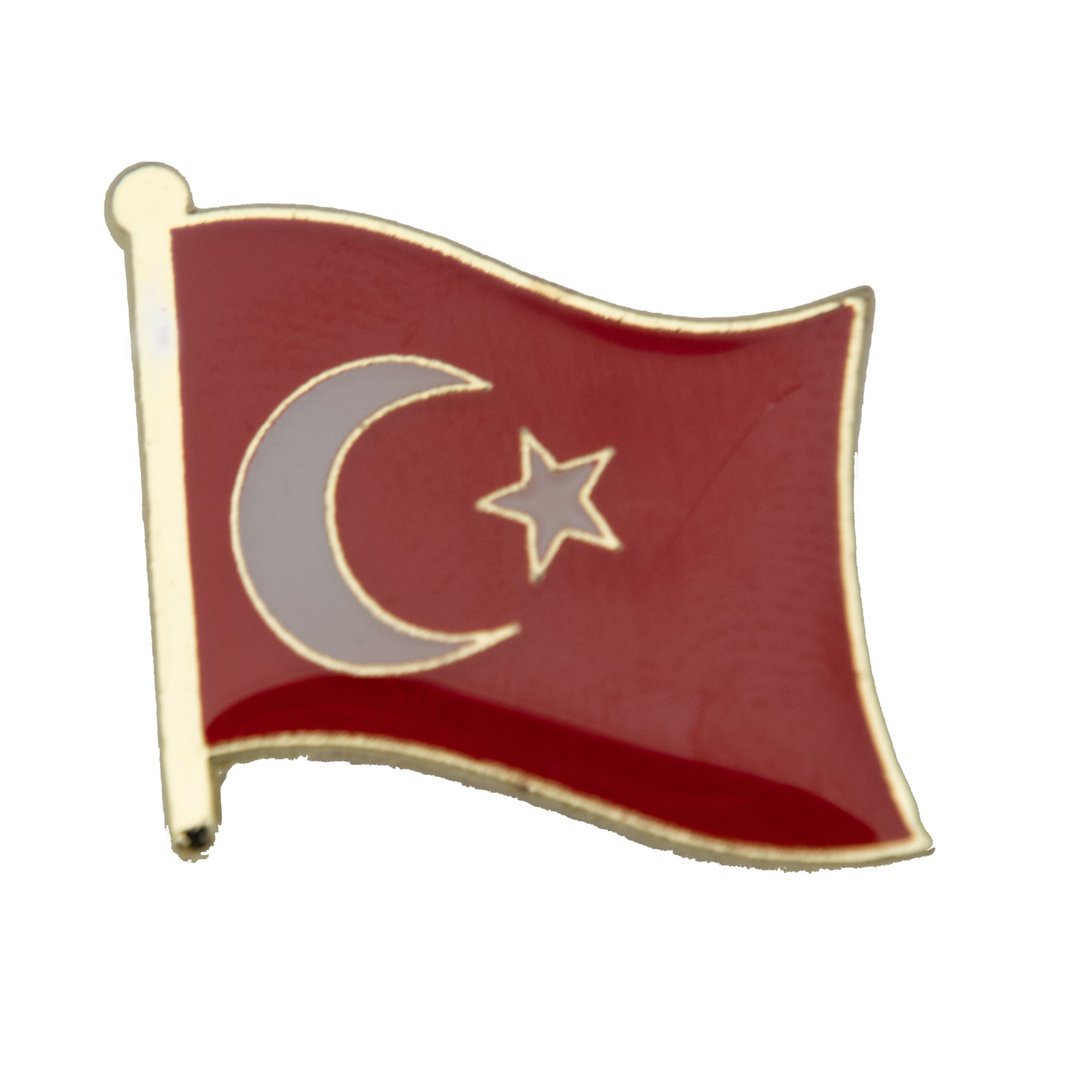 TURKEY 土耳其纪念配饰 金属胸徽 国徽饰品 国旗胸徽 造型 时尚 - 胸针 - 其他材质 多色