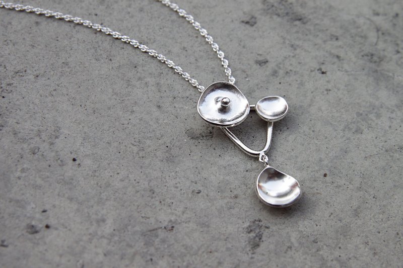 原生系列 纯银坠链 - 项链 - 纯银 银色