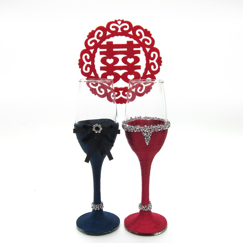 经典红鱼尾婚礼敬酒杯款 - 摆饰 - 玻璃 