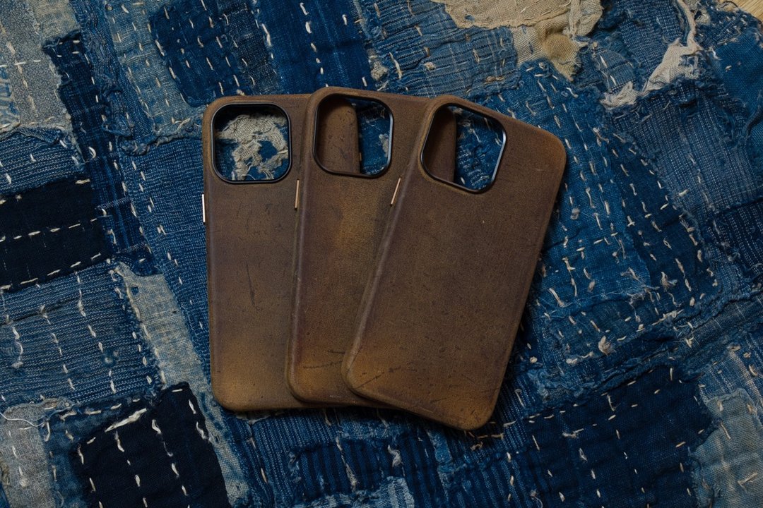 KUDU野生羚羊皮适用苹果iphone15/14/13/12ProMax复古小众手机壳 - 手机壳/手机套 - 真皮 