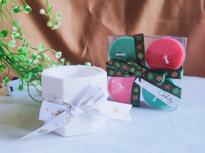 【圣诞香氛夜】扩香杯烛台组合(含茶蜡) - 香薰/精油/线香 - 蜡 