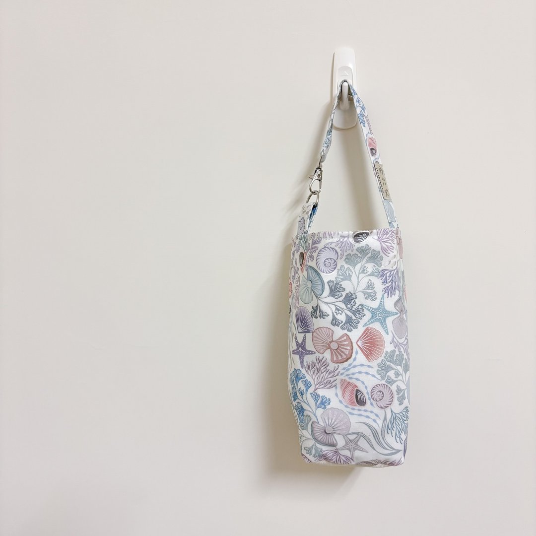 【雪花梨】纯净沙滩 手工饮料提袋/ 散步小提袋/ 环保杯袋 - 其他 - 棉 多色