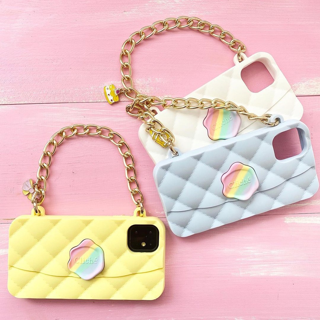 【Candies】独角兽晚宴包 iPhone 手机壳-11/11Pro/11 Pro Max - 手机壳/手机套 - 硅胶 黄色
