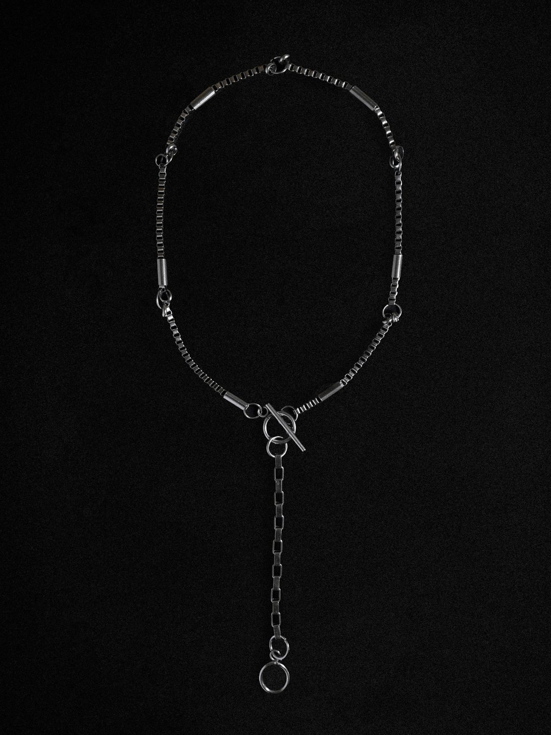YARD YARN — Liam Necklace - 项链 - 不锈钢 银色