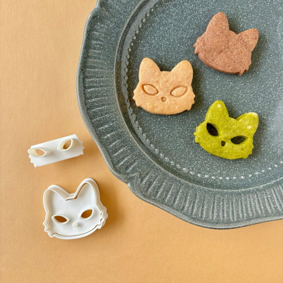 猫咪黑猫脸万圣节[饼干模具] - 厨房用具 - 塑料 