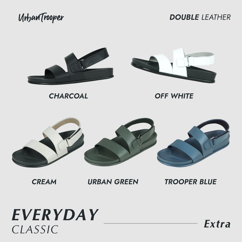 Urban Trooper 城市日常经典款 - 拖鞋 - 真皮 