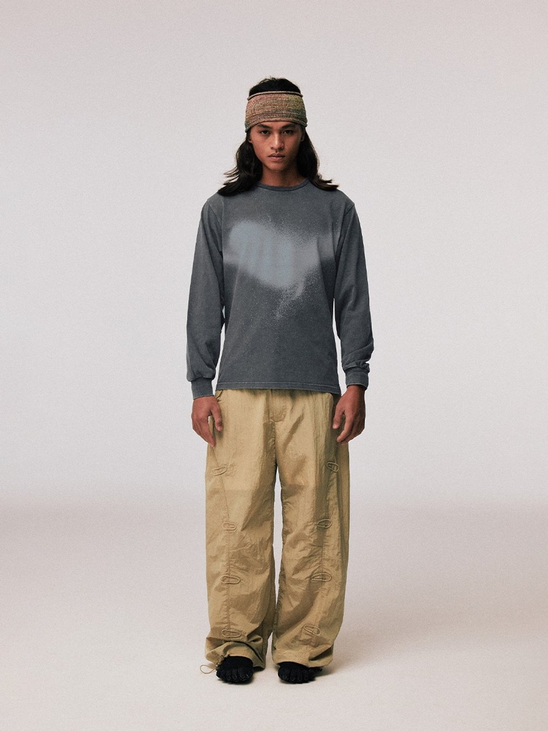 声音玩具 / 时间之外水洗做旧定番T-shirt - 女装 T 恤 - 其他材质 灰色