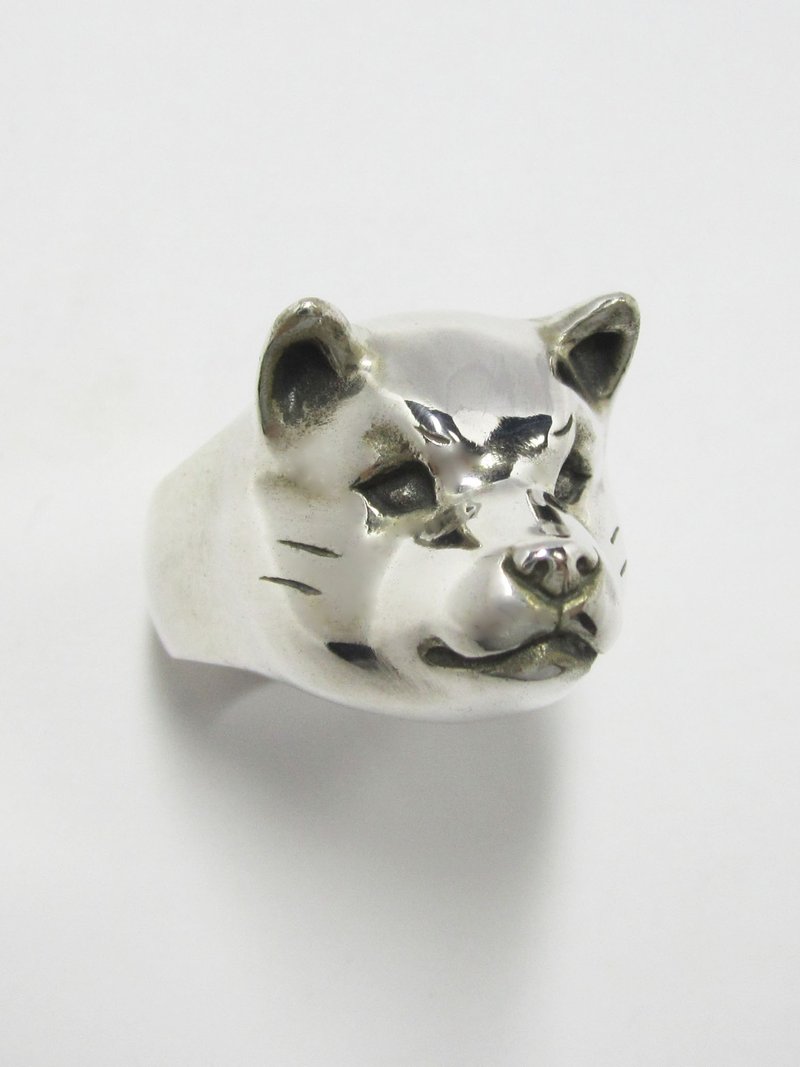 Shiba Inu / Puppies RING Large - 戒指 - 其他金属 银色