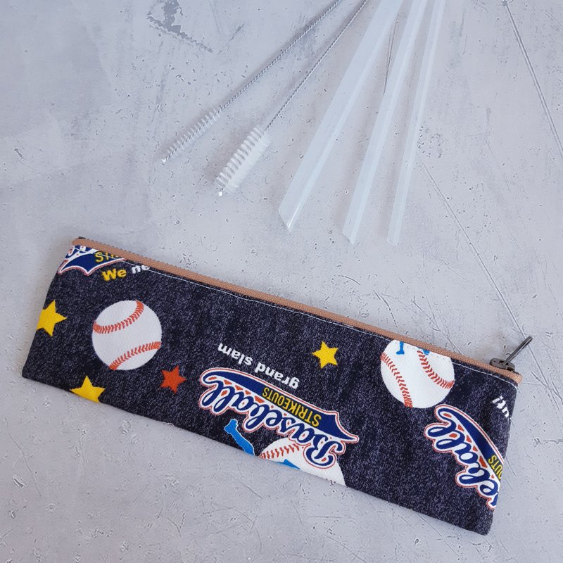 【SGS认证│生医级环保吸管】HOMERUN收纳袋+美吉吸管五件组 - 环保吸管 - 其他材质 蓝色